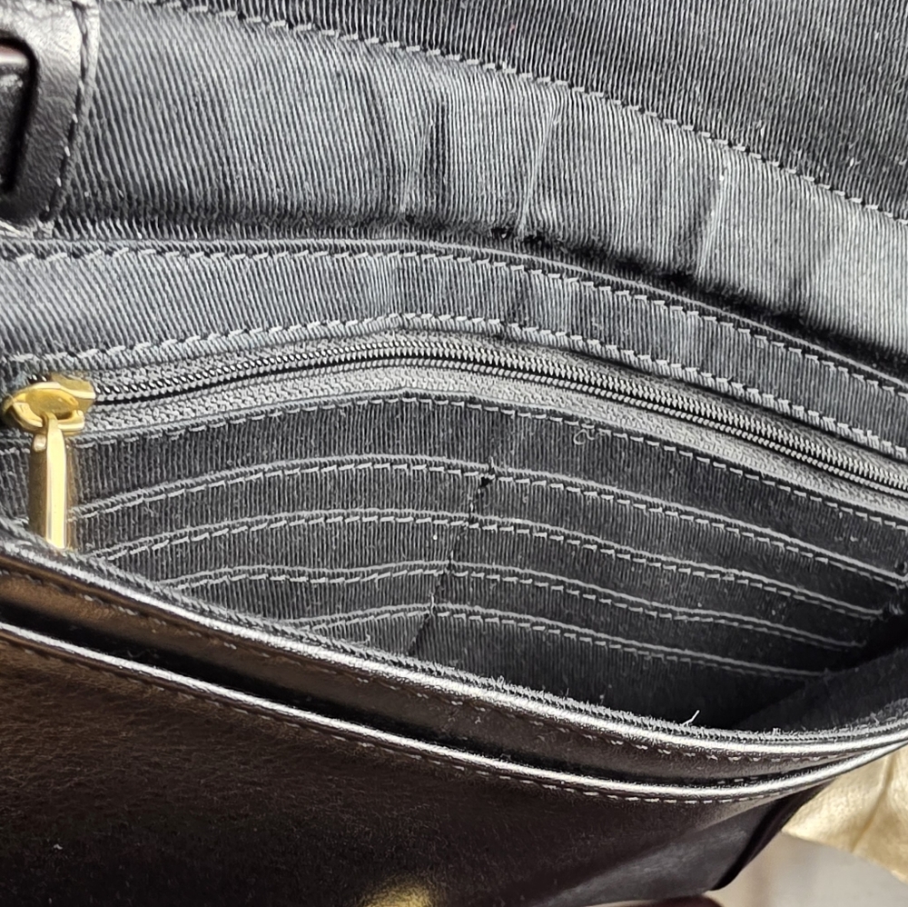 FOSSIL Black Genuine Leather Memoir Diary Clutch SL4317 - Picture 10 of 12